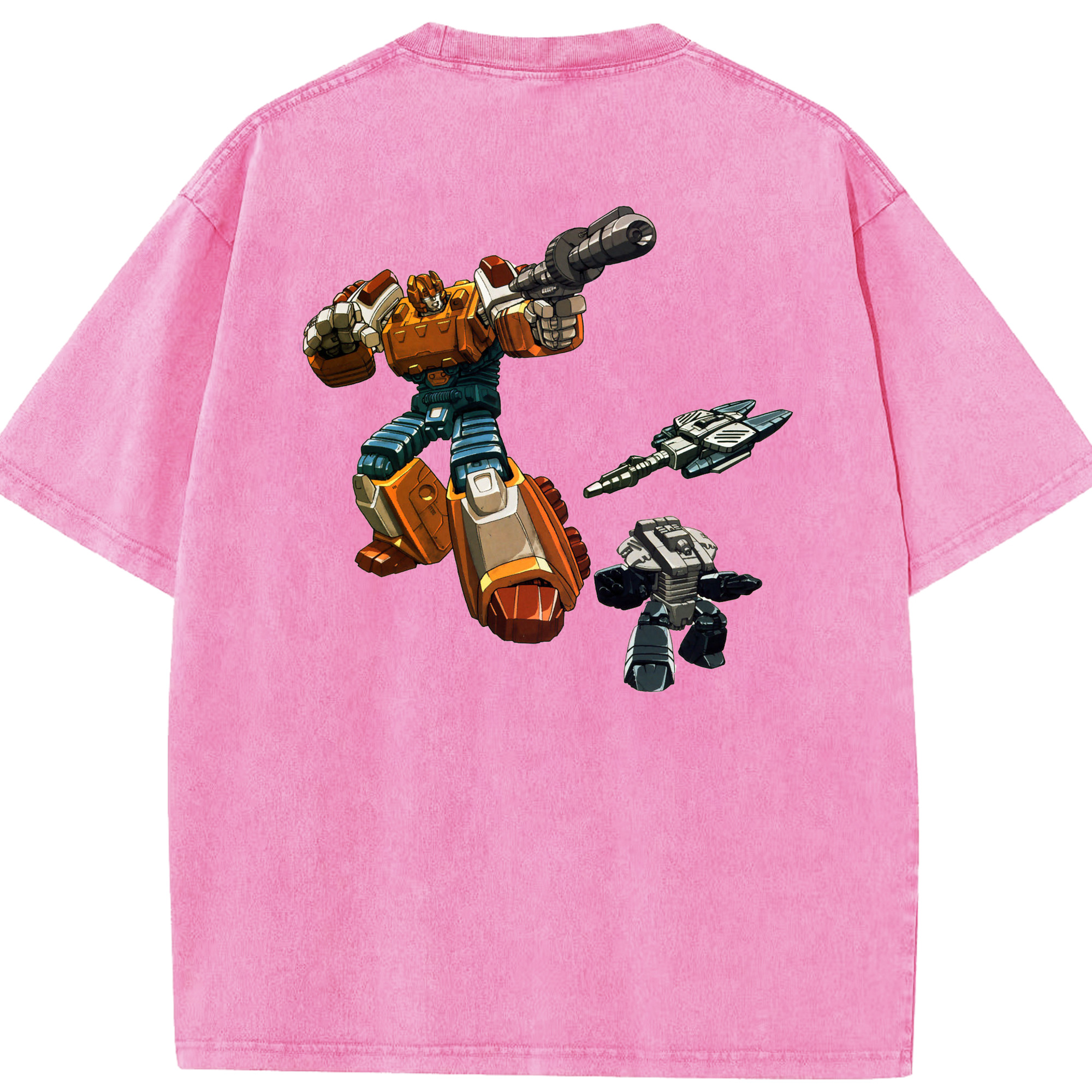 （画像用）  綿100% ヴィンテージ風 半袖Tシャツ（背面プリント）